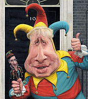 Brexit caricature of Boris Johnson, prime minister