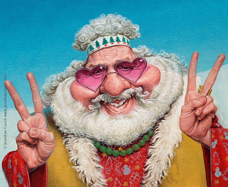painted cartoon illustration by Jonathan Cusick