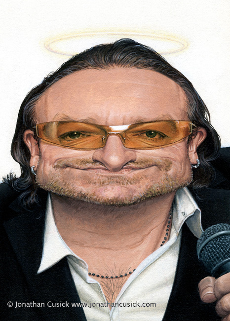 painting by caricaturist Jonathan Cusick