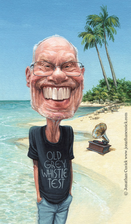 radio times caricature illustration for Desert Island Disks, 2014