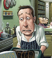UK illustrator painting