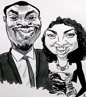 live caricaturist for hire in birmingham and west midlands