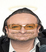 celebrity caricature by caricaturist illustrator Jonathan Cusick