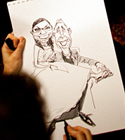 wedding caricature